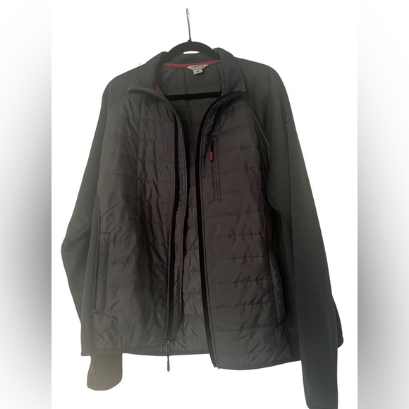 Orvis Men's Mixed Media Full Zipper Quilted Jacket Size L - Picture 2 of 3
